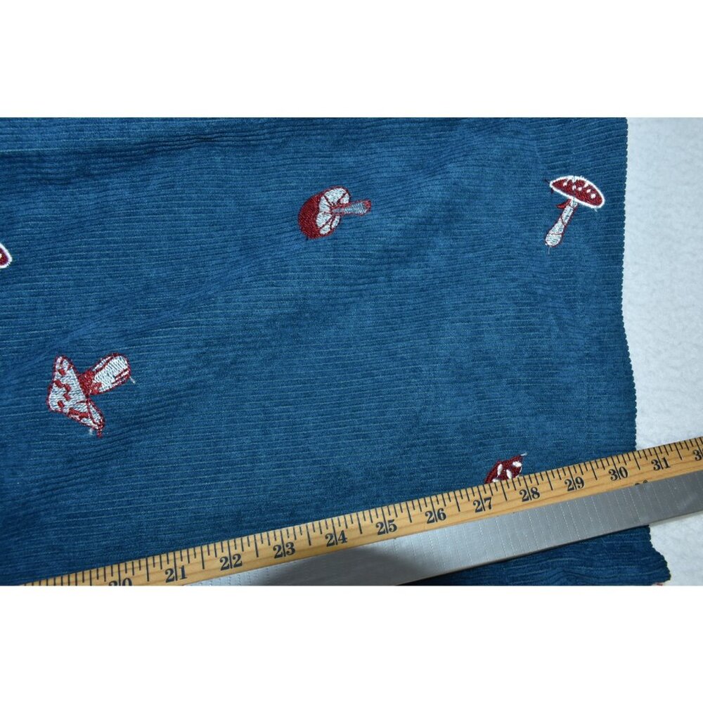 Cider Ditsy Floral Women Pants Size XL Embroidered Corduroy Wide-Leg Trousers - Picture 13 of 15